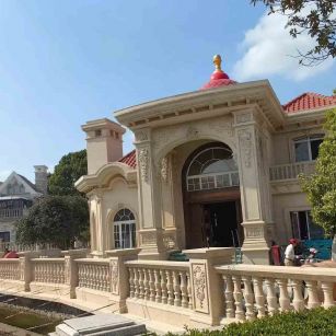 海口 黄金麻花岗岩欧式别墅