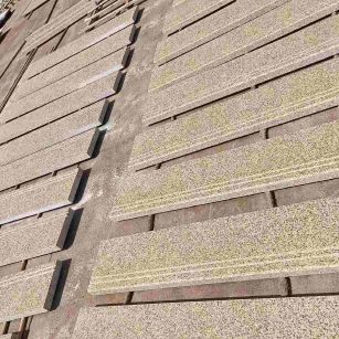 海口 黄金麻花岗岩光面楼梯踏步