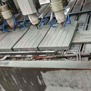 海口 芝麻白花岗岩荔枝面盲道雕刻