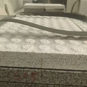 海口 芝麻白花岗岩6.0公分荔枝面五轴加工雕刻盲点