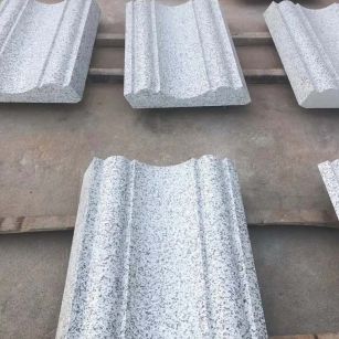 海口 白麻花岗岩光面别墅线条