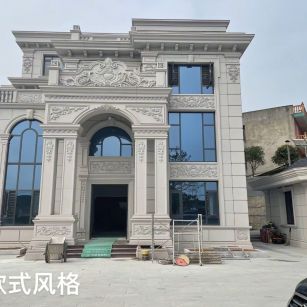 海口 白麻花岗岩别墅外墙干挂