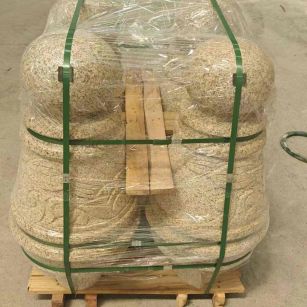 海口 黄金麻异形定制雕花——棒棒糖挡车柱