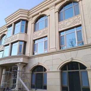 海口 黄金麻花岗岩别墅外墙干挂