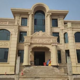 海口 黄金麻花岗岩别墅外墙干挂