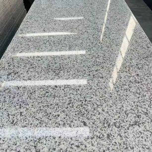 海口 白麻花岗岩光面毛板