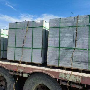 海口 芝麻白花岗岩地铺石装车日常