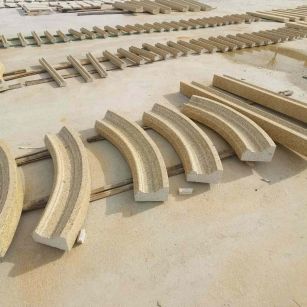 海口 黄金麻花岗岩别墅线条