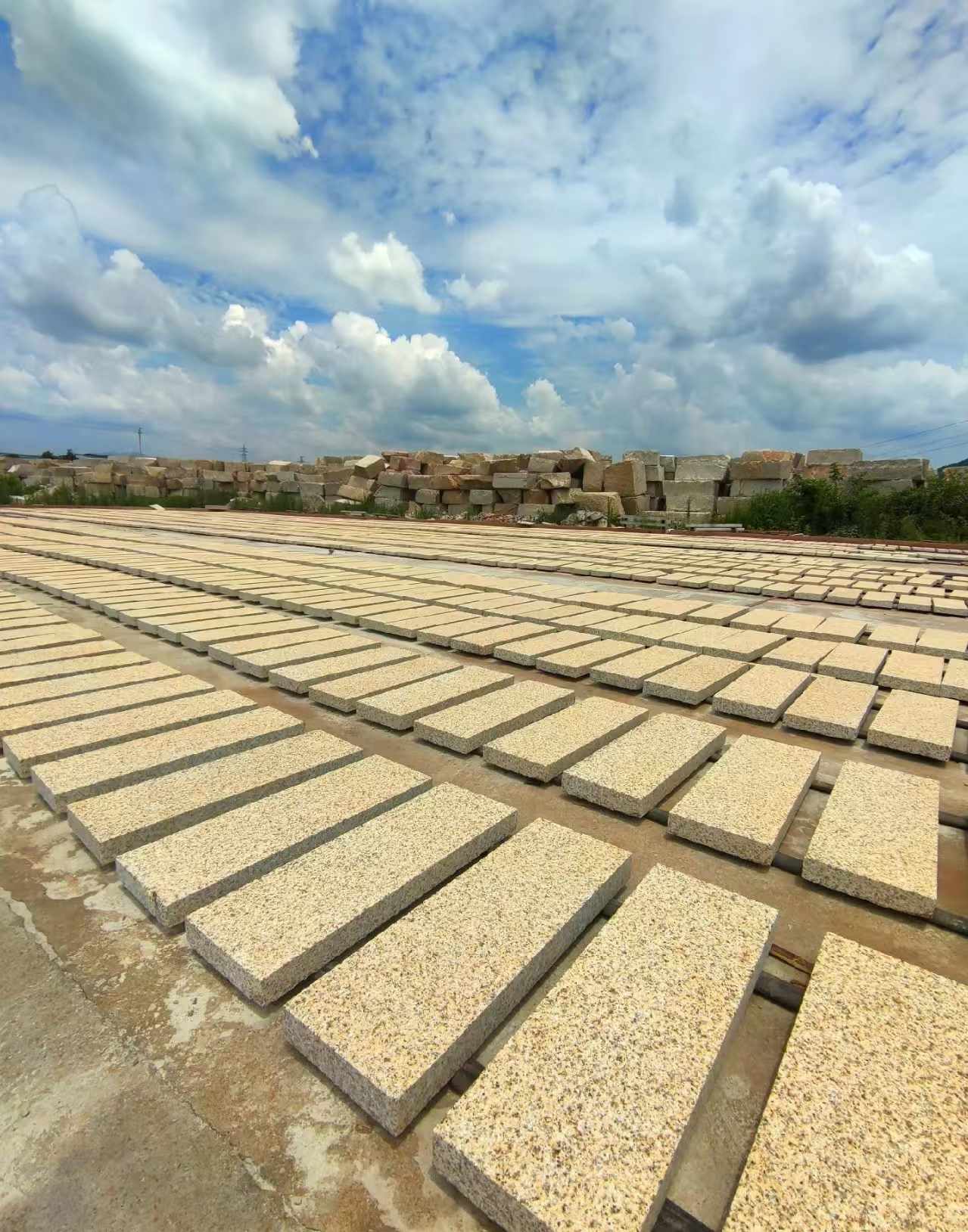 海口 黄金麻荔枝面花岗岩石材地铺石防护中