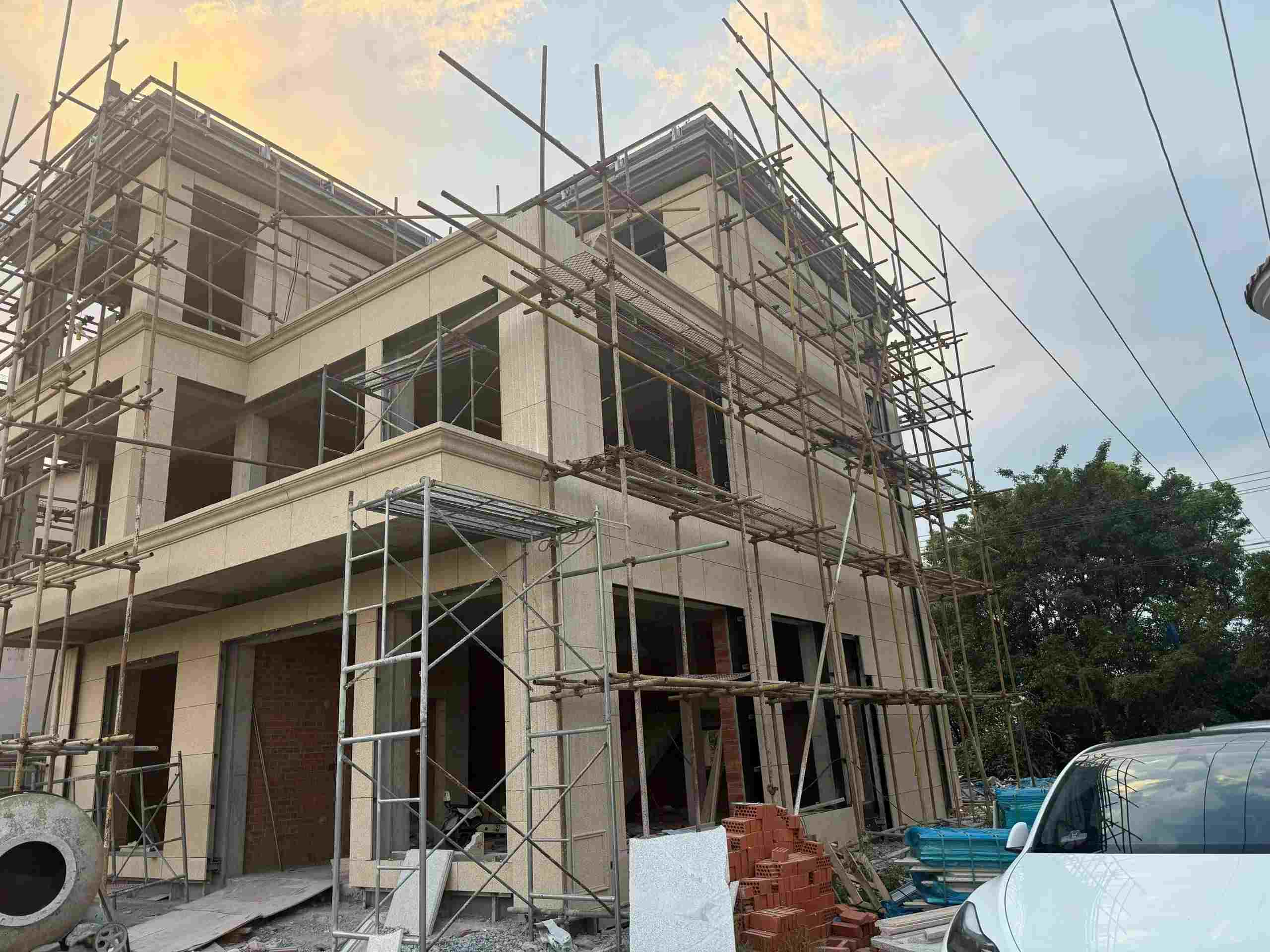 海口 黄金麻荔枝面花岗岩外墙干挂