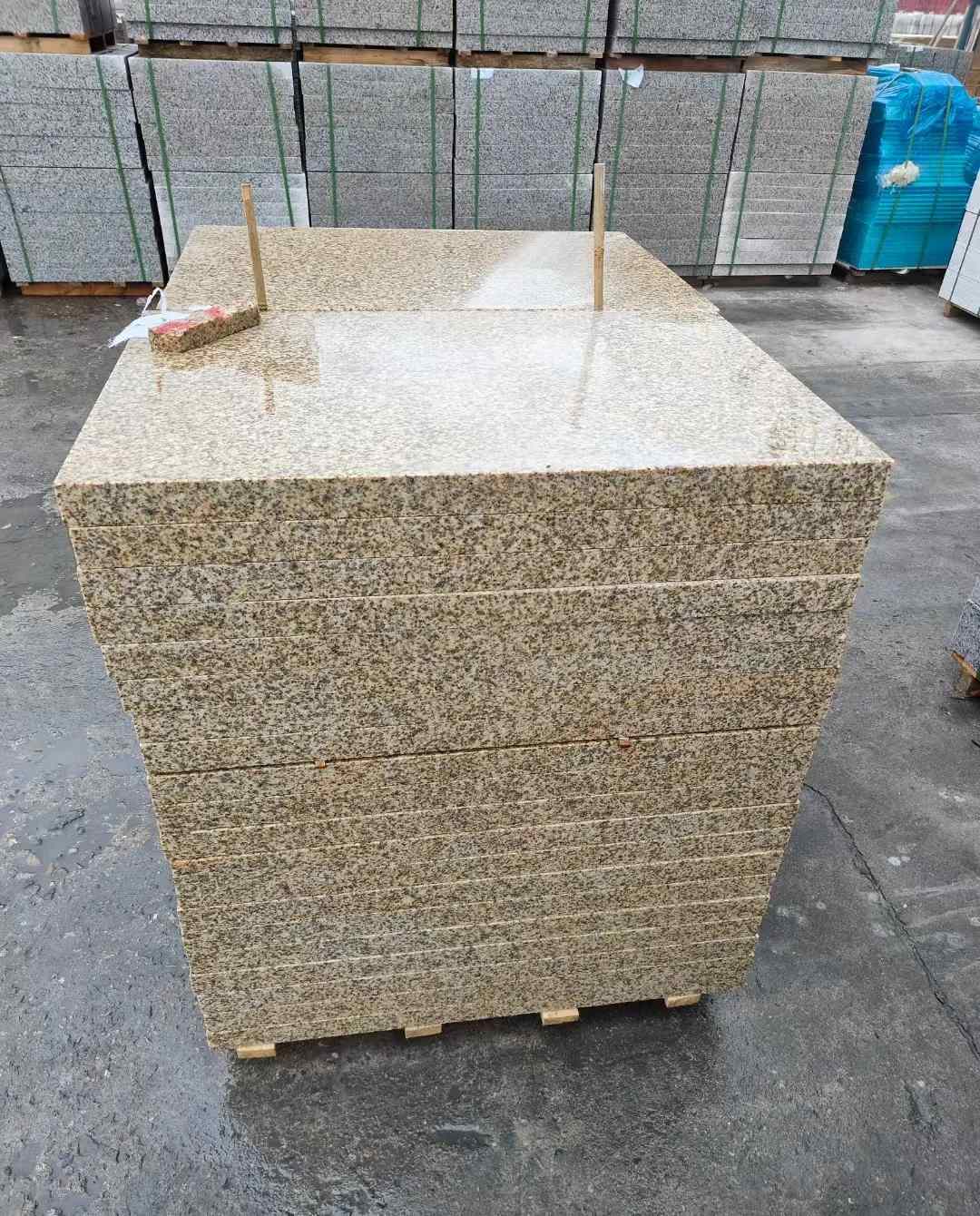 海口 湖北黄金麻花岗岩石材荔枝面外墙石材