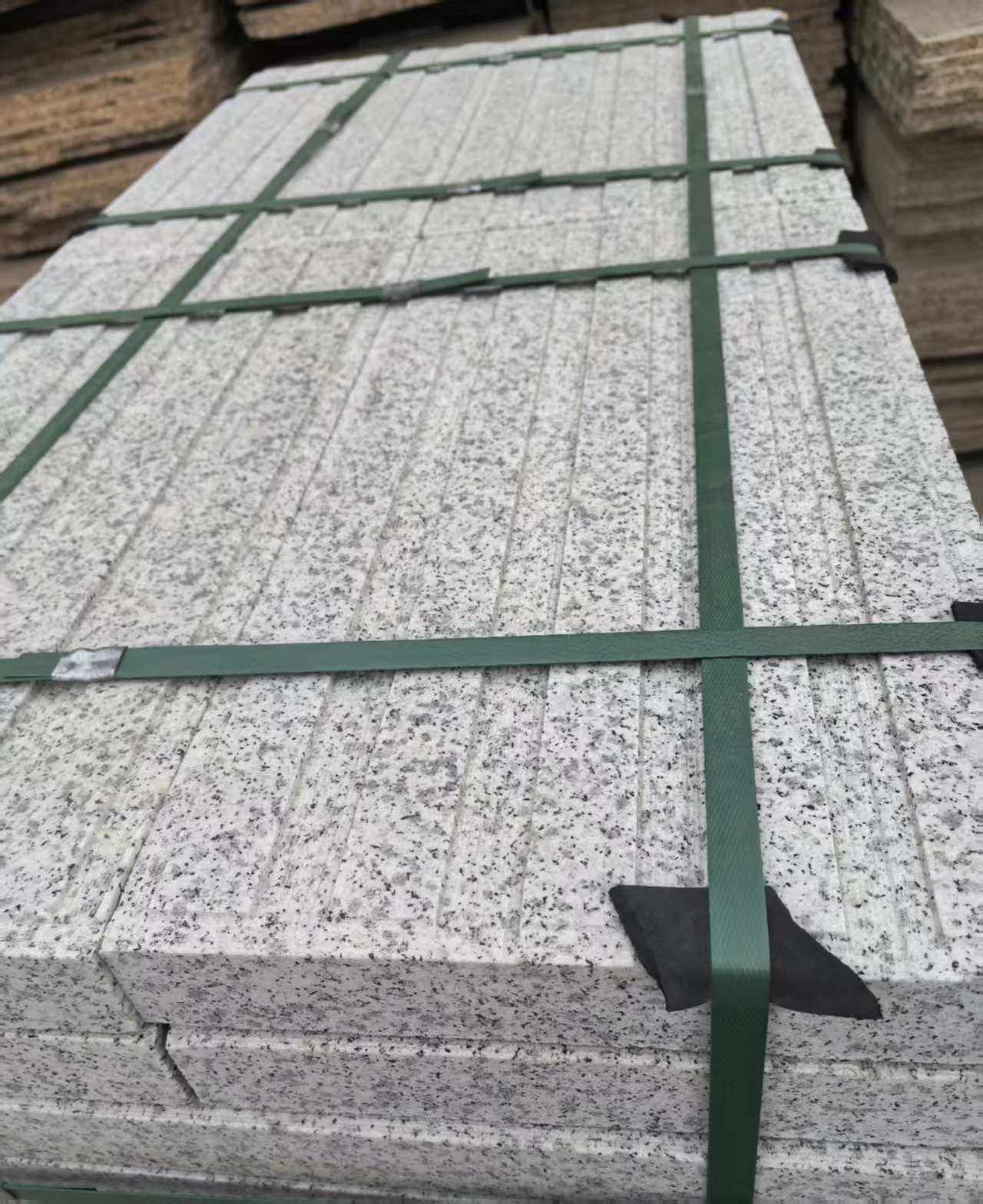 海口 白麻花岗岩直行盲道石，盲条，地铺石