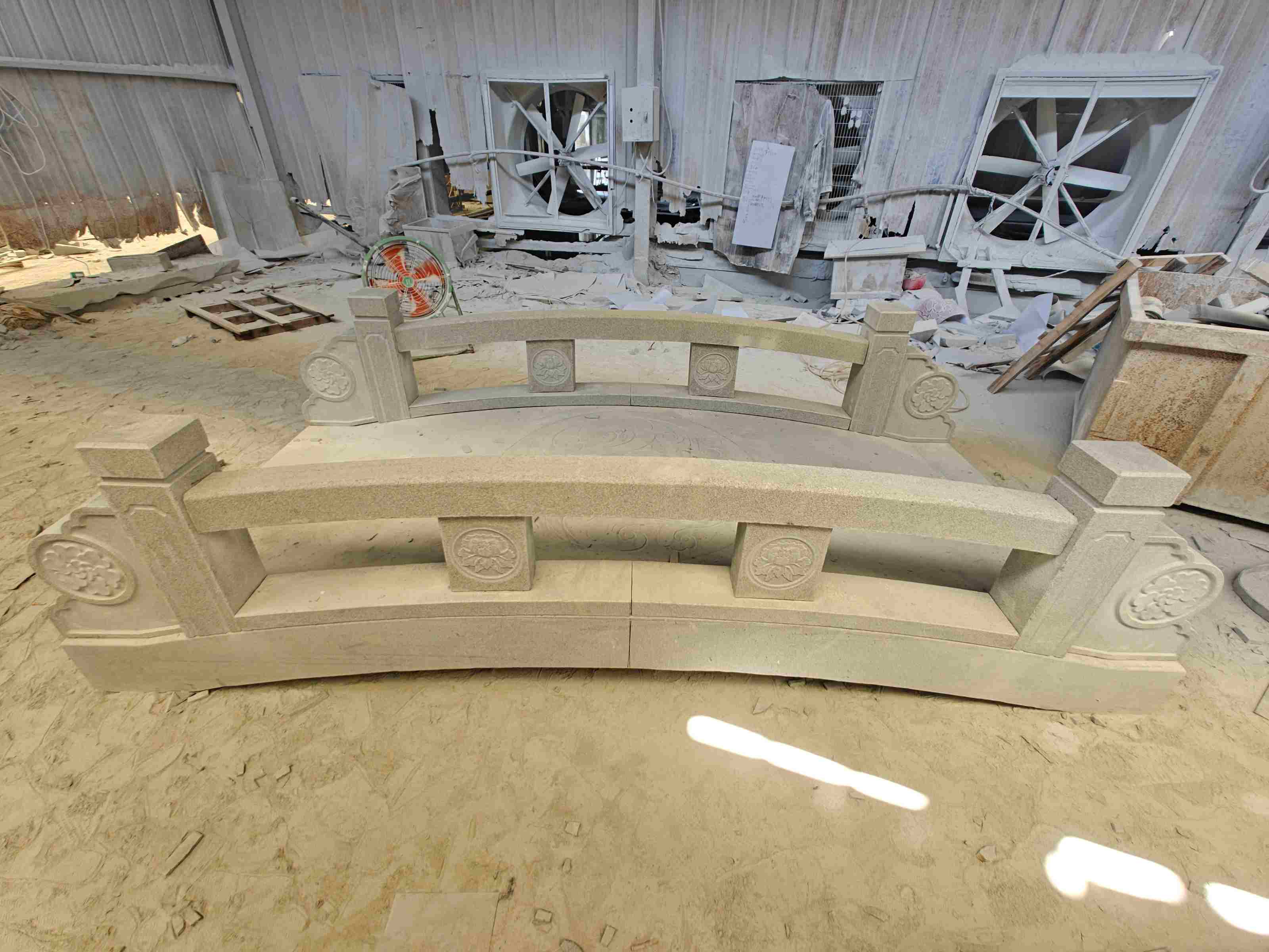 海口 芝麻灰花岗岩异形加工-拱桥，石桥