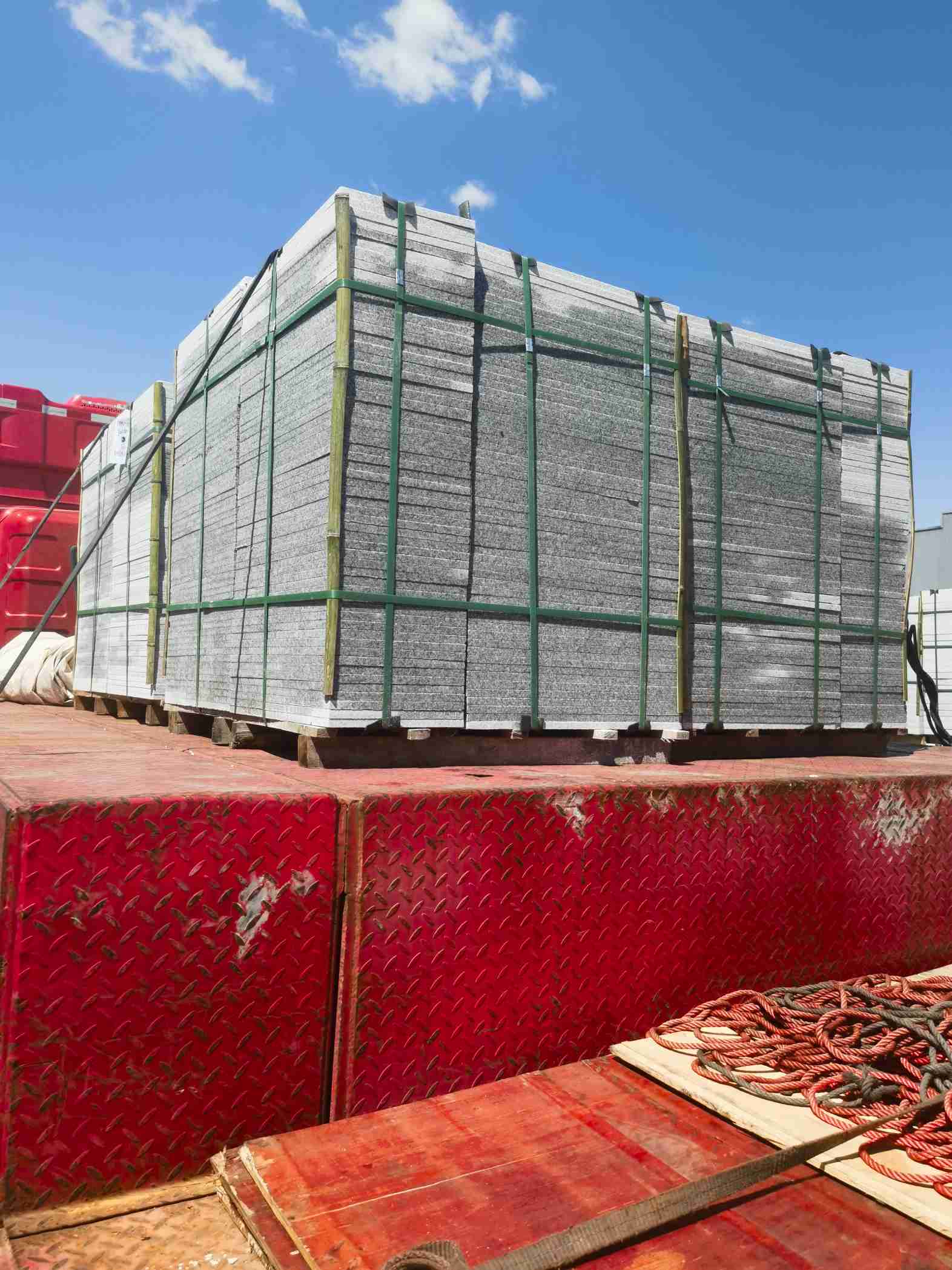 海口 芝麻白火烧规格板地铺石300*600/600*600