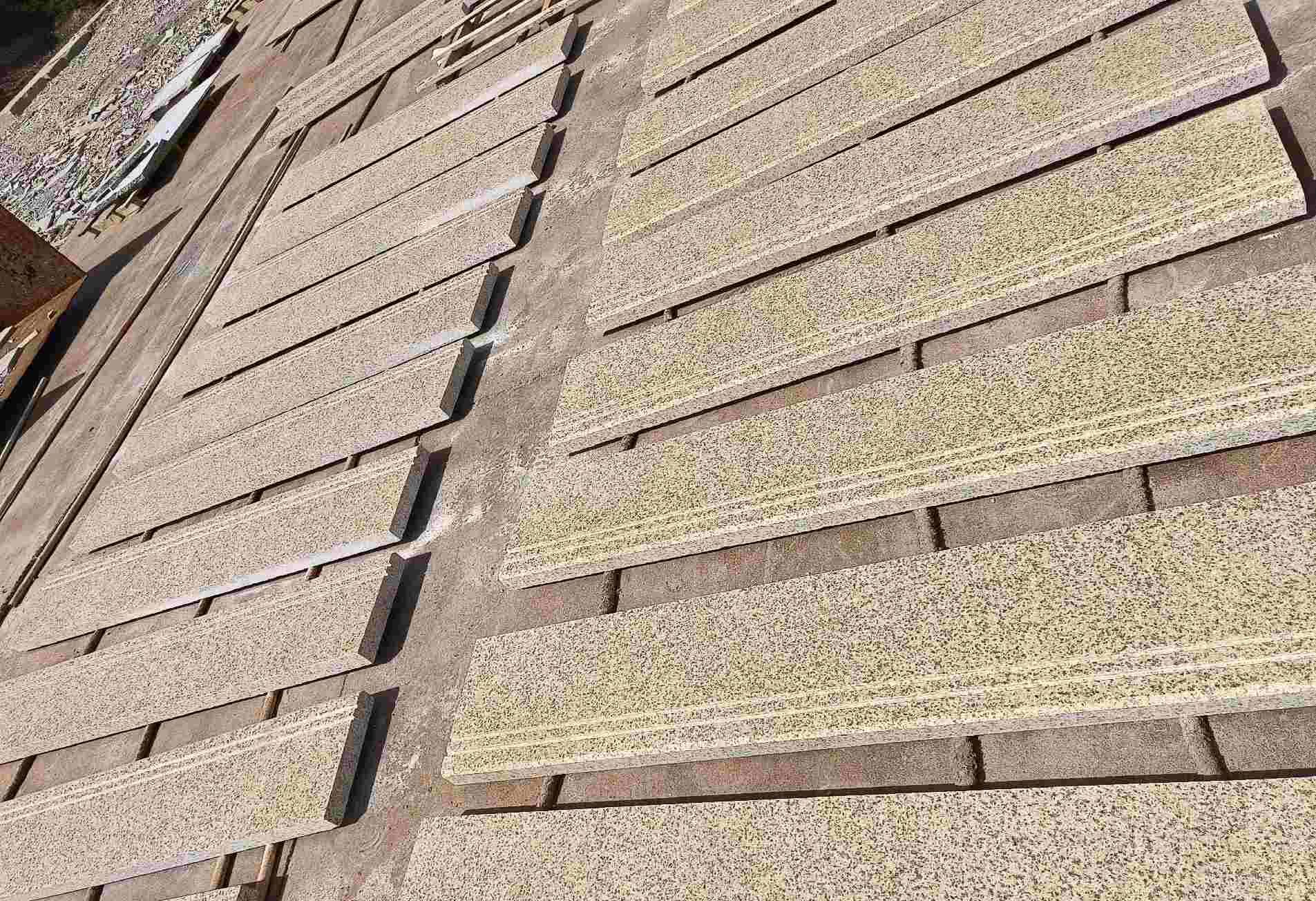 海口 黄金麻花岗岩光面楼梯踏步