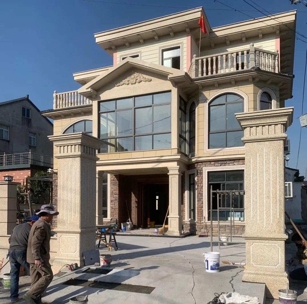 海口 黄金麻花岗岩荔枝面别墅外墙干挂私家专属